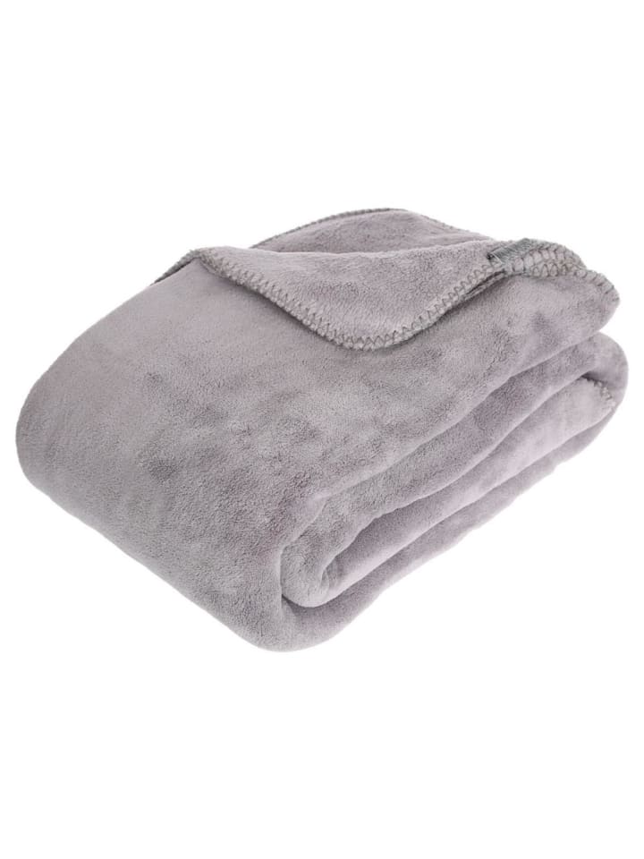 Atmosphera Créateur d'intérieur Fleecedecke in grau günstig kaufen onesize