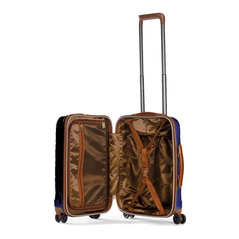 Stratic Leather&More - Koffer S (mit Vortasche) - blue