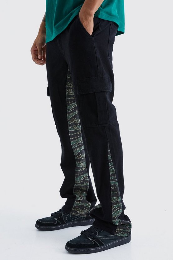 Slim-Fit Camouflage Cargohose