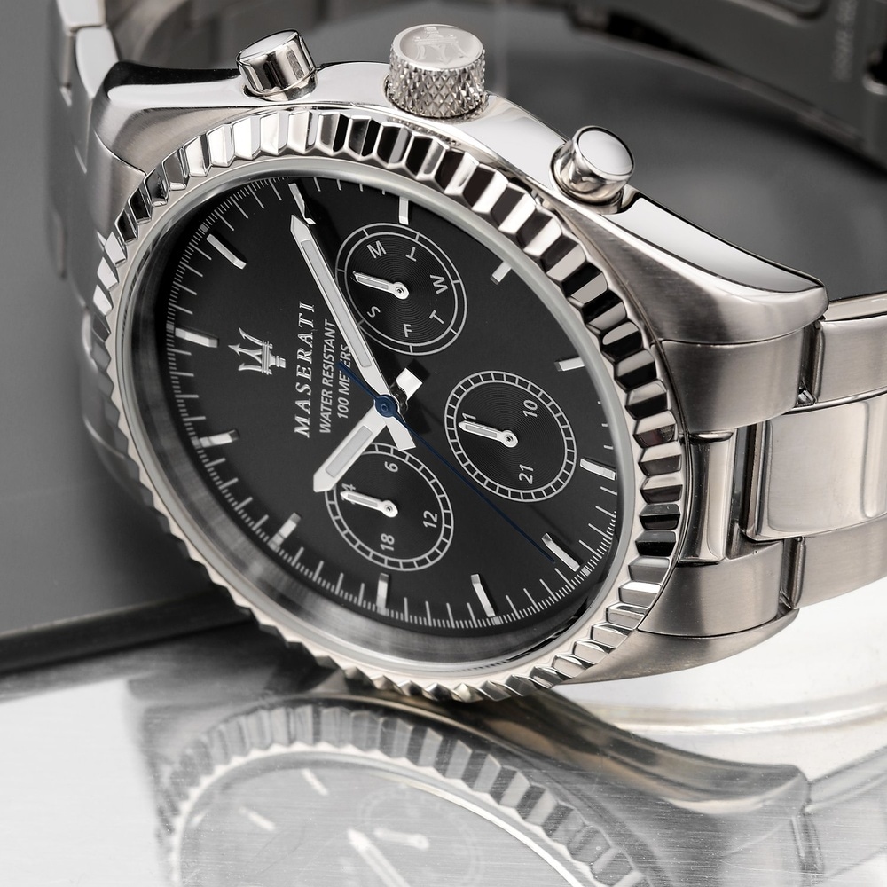 Maserati Montre pour hommes Acier inoxydable Montre