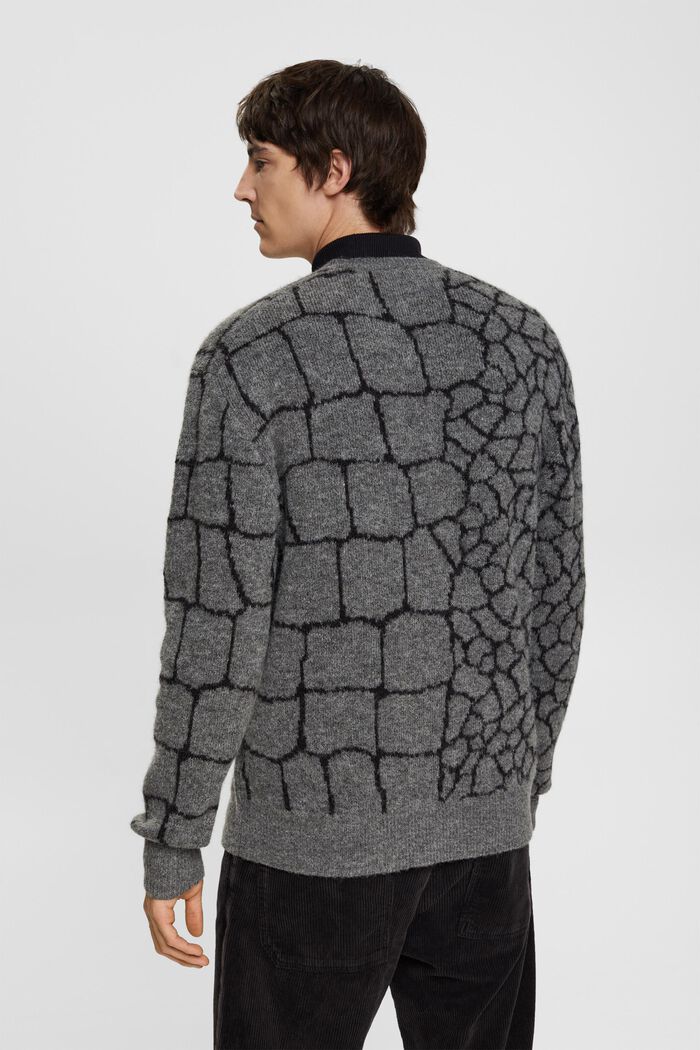 Strickcardigan mit Brushed-Effekt und Muster