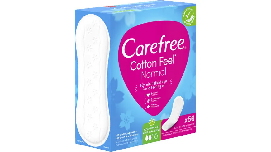 Carefree Slipeinlagen Cotton Feel Normal