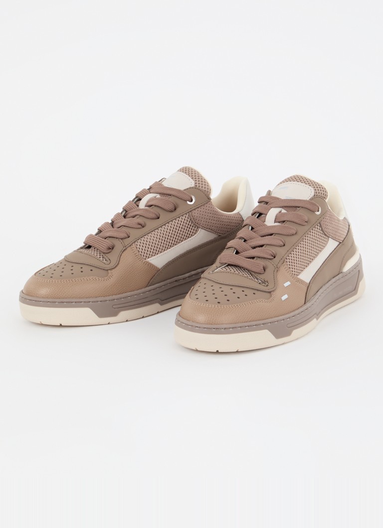 Buty sportowe Filling Pieces Cruiser Crumbs ze skóry z detalami z siateczki
