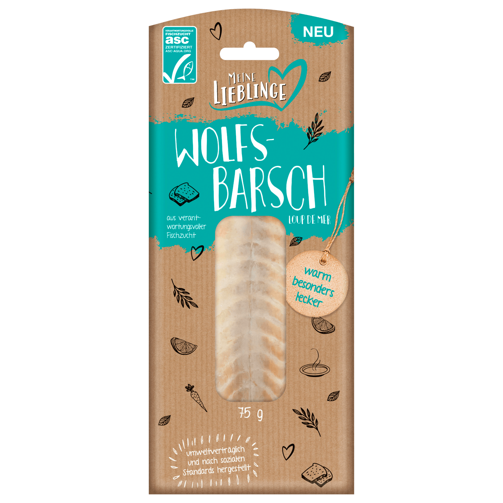 Meine Lieblinge Wolfsbarsch ASC 75g