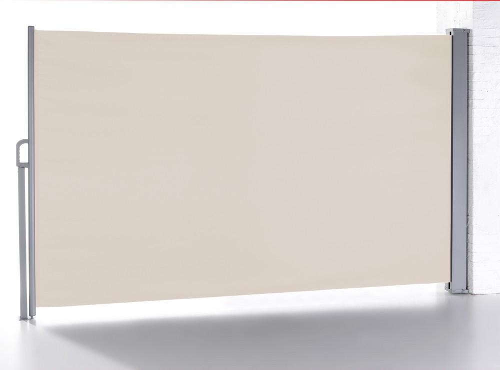 HC Home & Living Seitenmarkise Balkonmarkise aus Aluminium, ca. 4,5 x 1,6 m - Beige