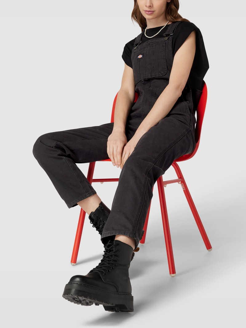Jumpsuit in Jeans-Optik Modell 'DUCK' in schwarz