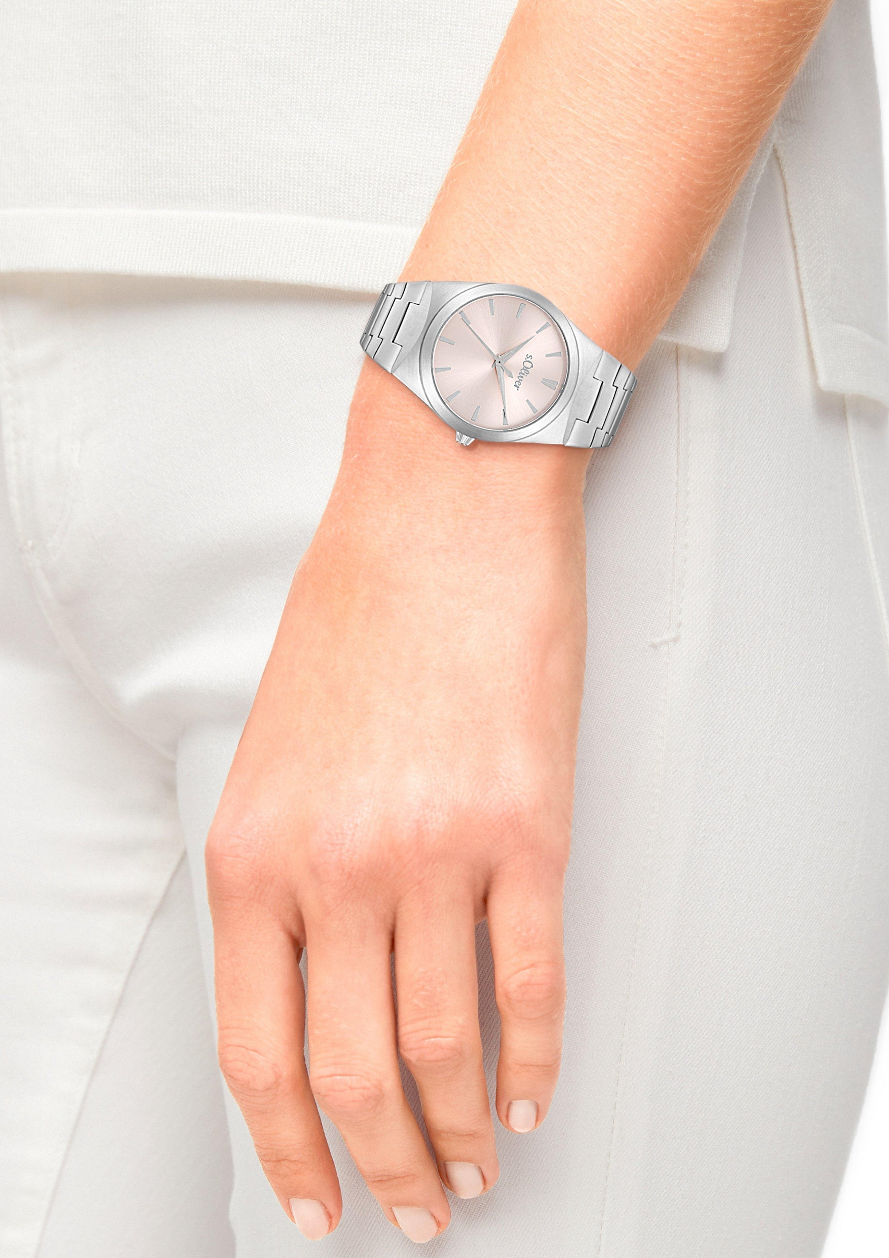 Silberne Edelstahl-Armbanduhr  6009568-92B0