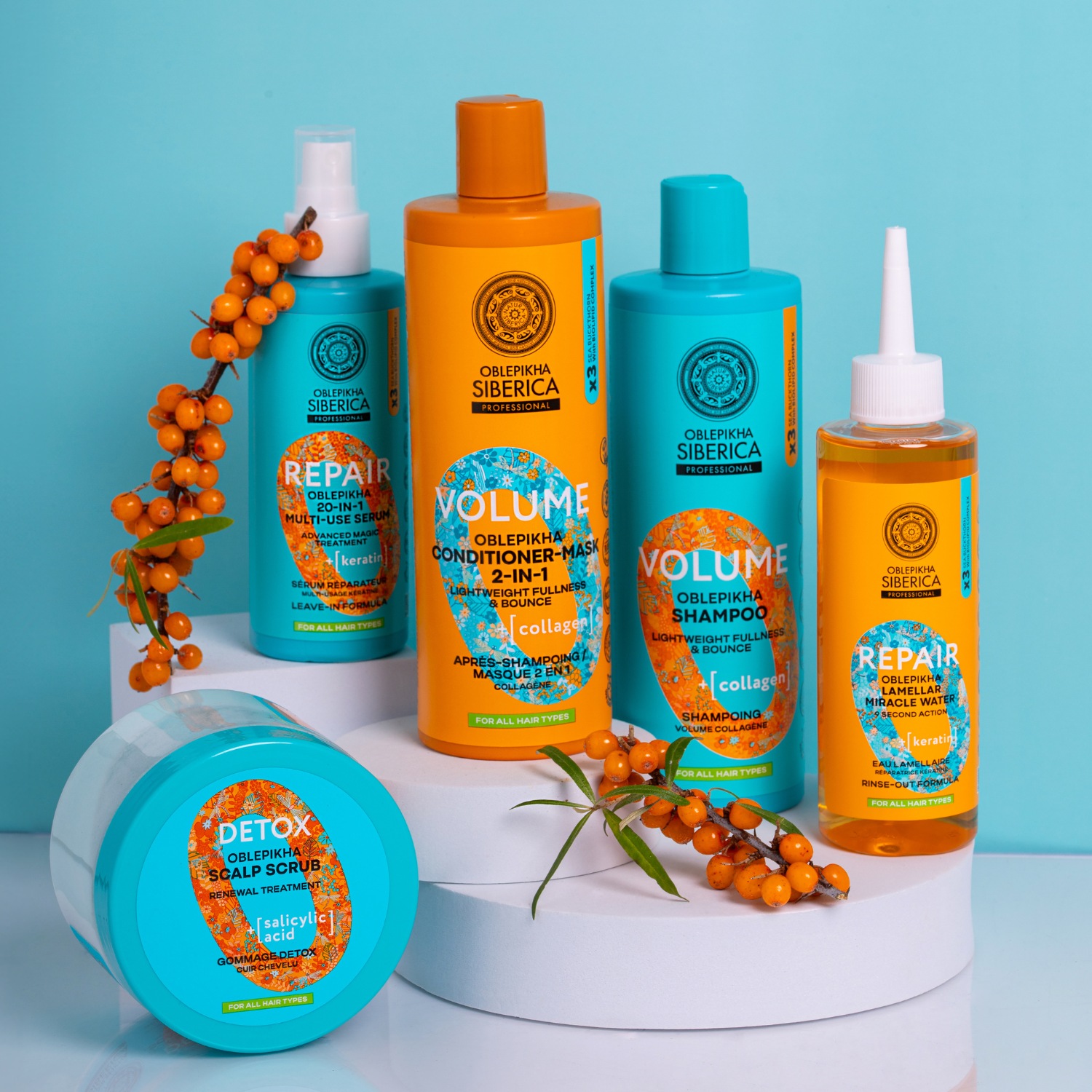 Natura Siberica regenerator za volumen s morskim krkavcem