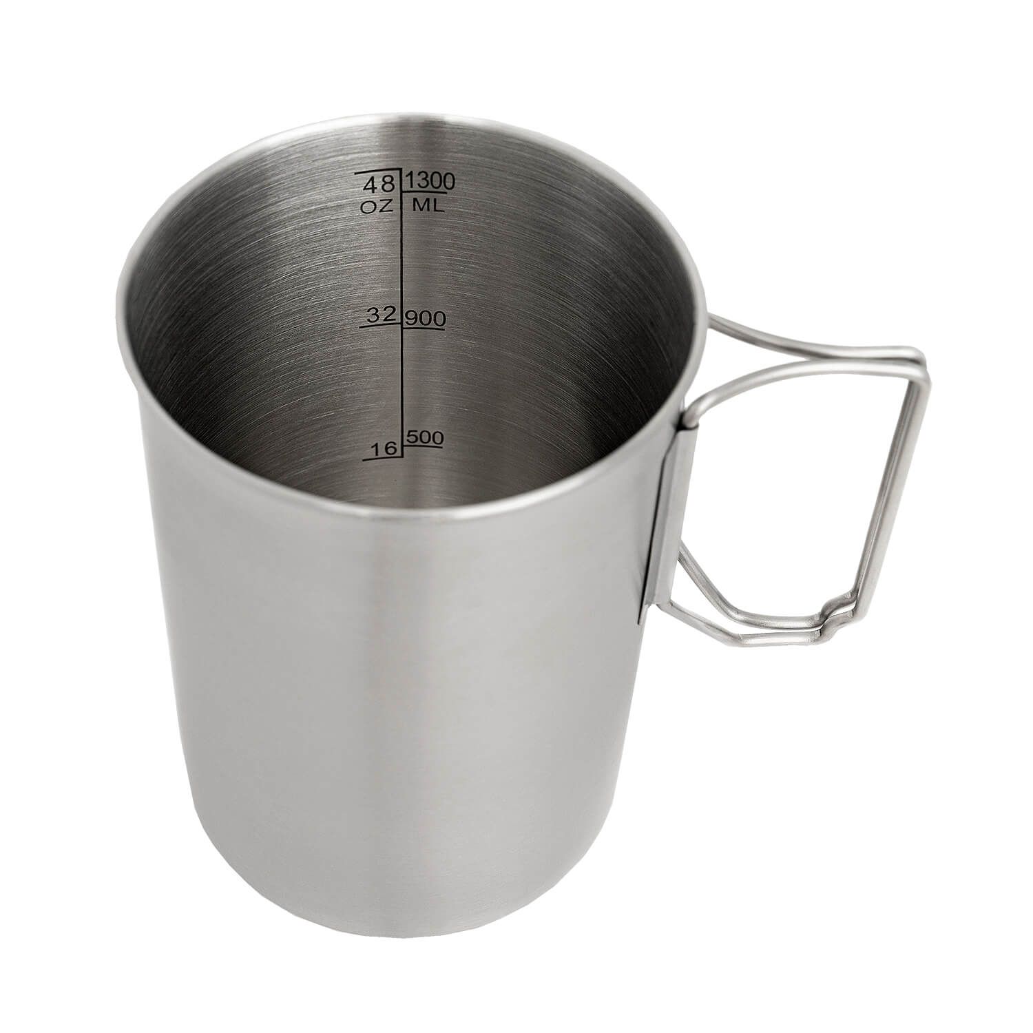Edelstahl Becher mit Deckel 1.4 Liter