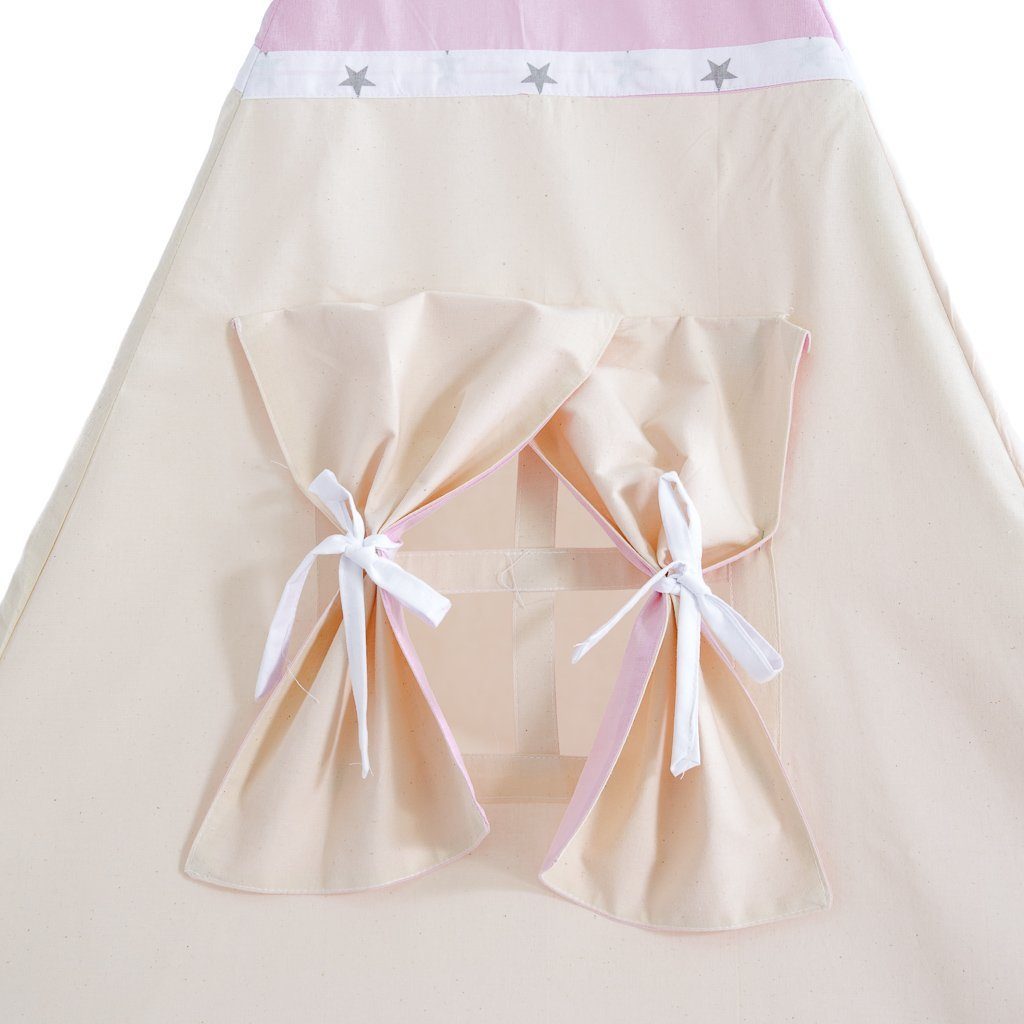 Rainbow Kids Tipi-Zelt Kleine Königin, Personen: 2 (mit kleinem Zubehör, 4 tlg., mit 2 Kissen und Matte)
