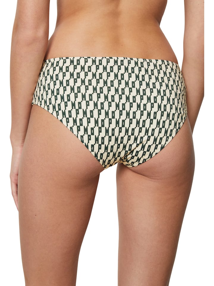 Marc O'Polo Bikini-Hose in Beige/ Schwarz günstig kaufen
