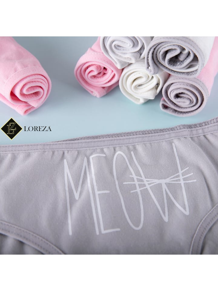 LOREZA 7er Set Slips - Katzen - Bunt günstig kaufen