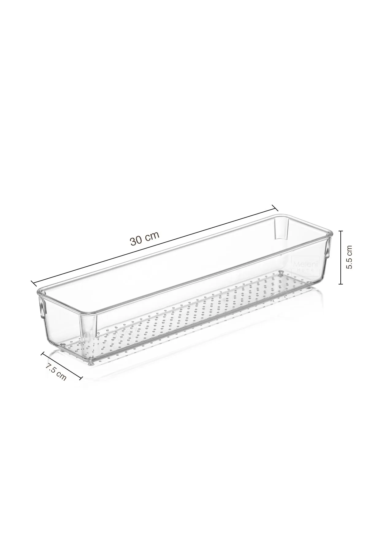 Meleni Home  Modularer Schubladen-Organizer, Make-up-Schmuck-Organizer – Büro-Desktop-Organizer 30 x 7,5 cm