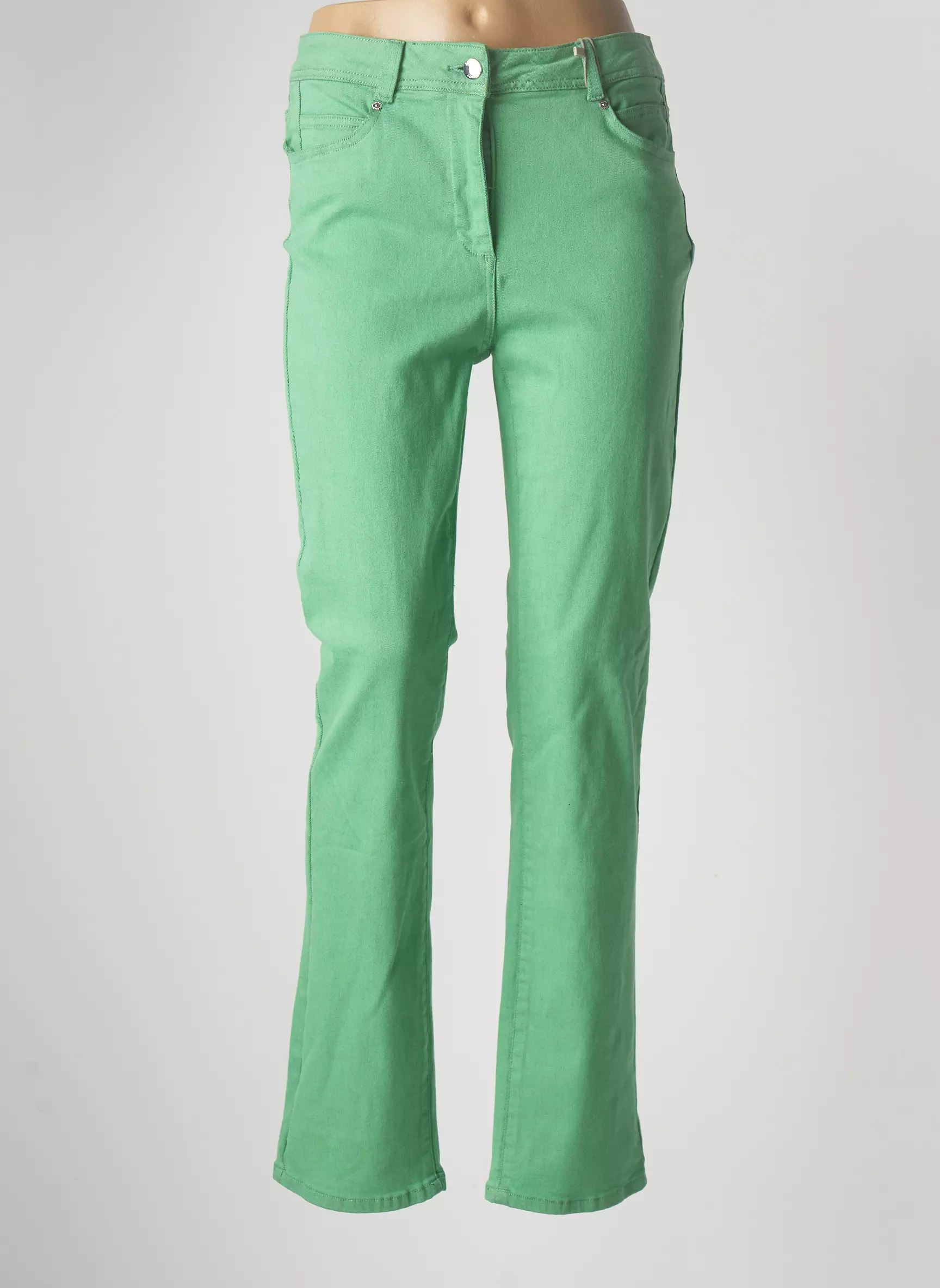 Diane Laury Pantalons Droits Femme couleur vert