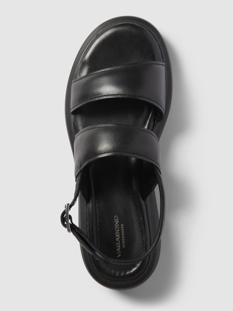 Sandalen aus echtem Leder Modell 'BLENDA' in schwarz