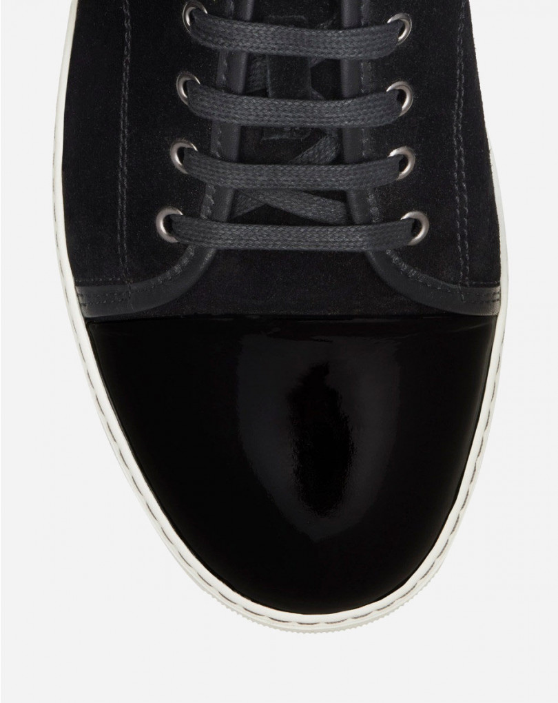 SNEAKERS DBB1 EN SUEDE ET CUIR VERNIS