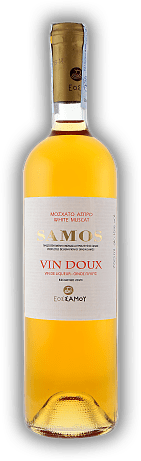 Samos Vin Doux EOSS Samos Vin Doux EOSS Vollfruchtiger Likörwein aus sonnenverwöhnten Trauben. 0,75	 Liter - Vol 15%