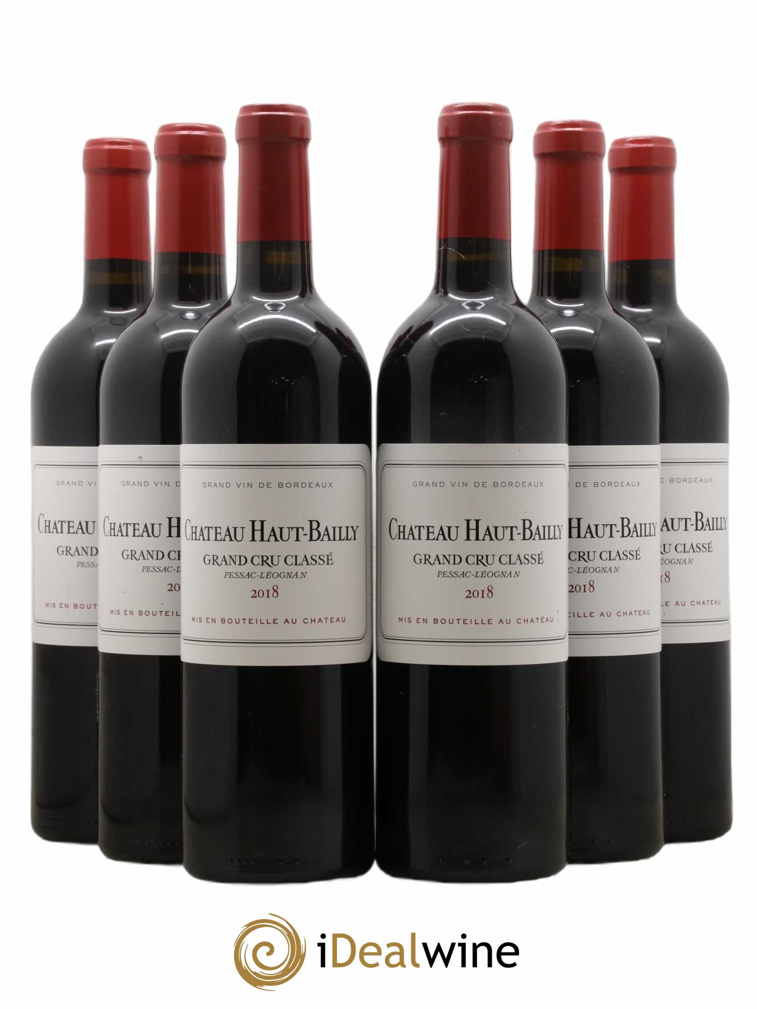 Château Haut-Bailly Cru Classé de Graves  2018 - Lot de 6 Bouteilles