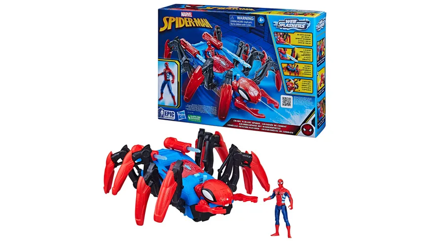 Hasbro - Marvel Spider-Man Krabbelspinne mit Wasserspritze