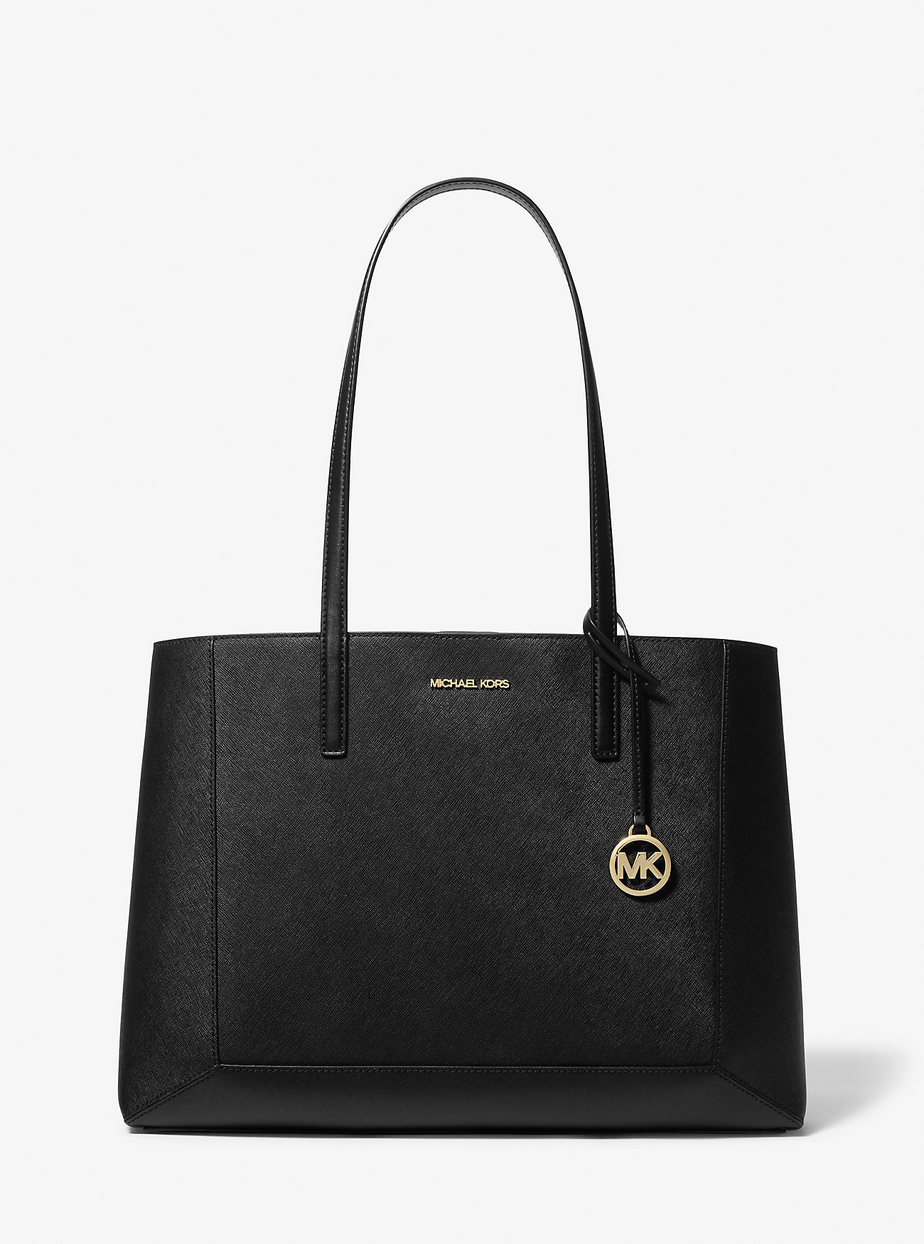 Borsa tote grande Sallie in pelle Saffiano - NERA