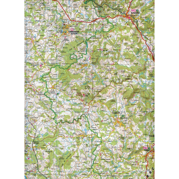 Limoges Guéret 1:100 000 - Wanderkarte