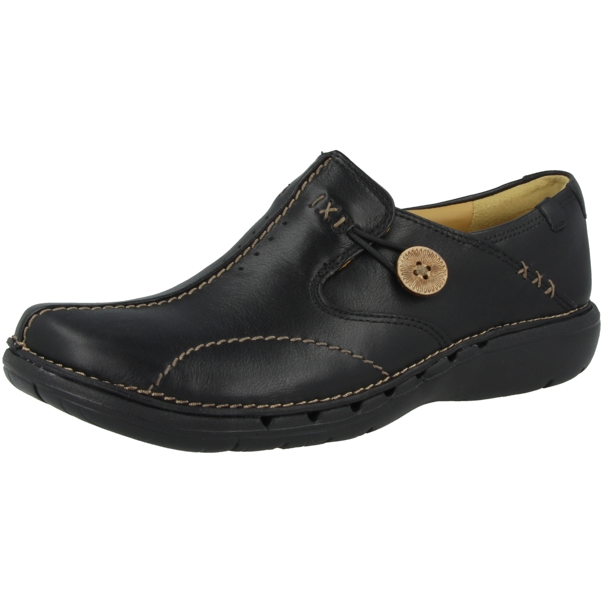 Clarks Un Loop Slipper schwarz