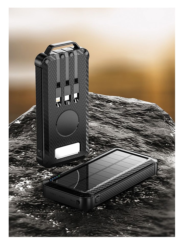 SWEET ACCESS Solar-Powerbank 20.000 mAh in Schwarz günstig kaufen onesize