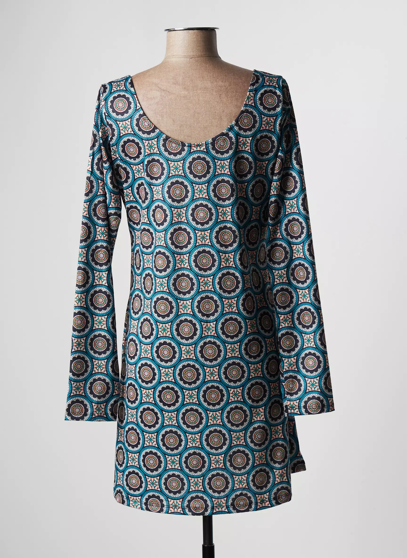 Dipawali Robes Courtes Femme couleur bleu