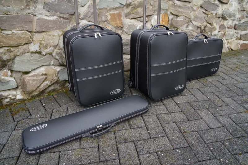 Roadsterbag 4-tlg. Kofferset mit 2 Rollen Mercedes SLK (R172) + SLC (EU) - 126 Liter