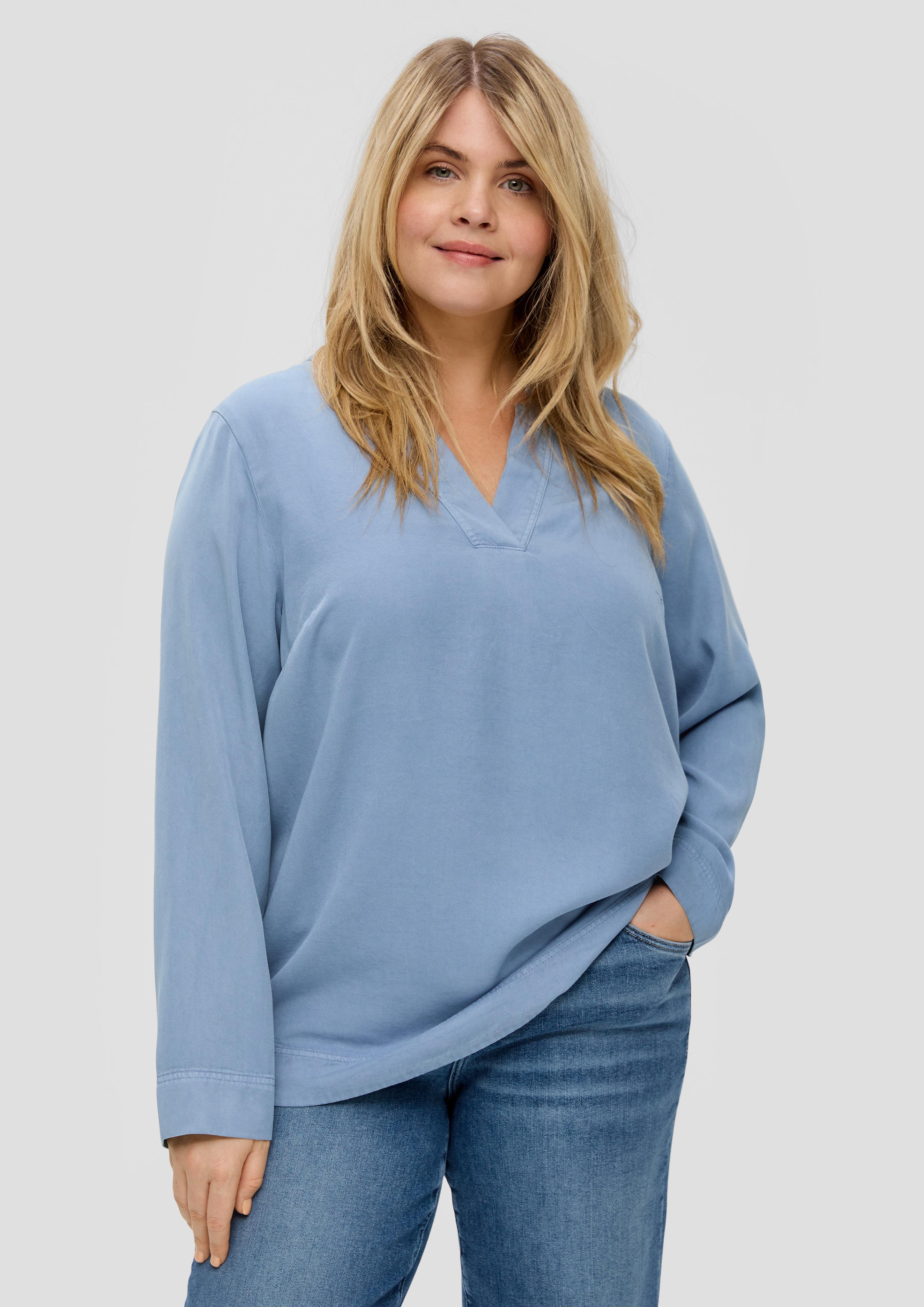 Lyocellbluse mit Tunika-Ausschnitt  2151563-5271