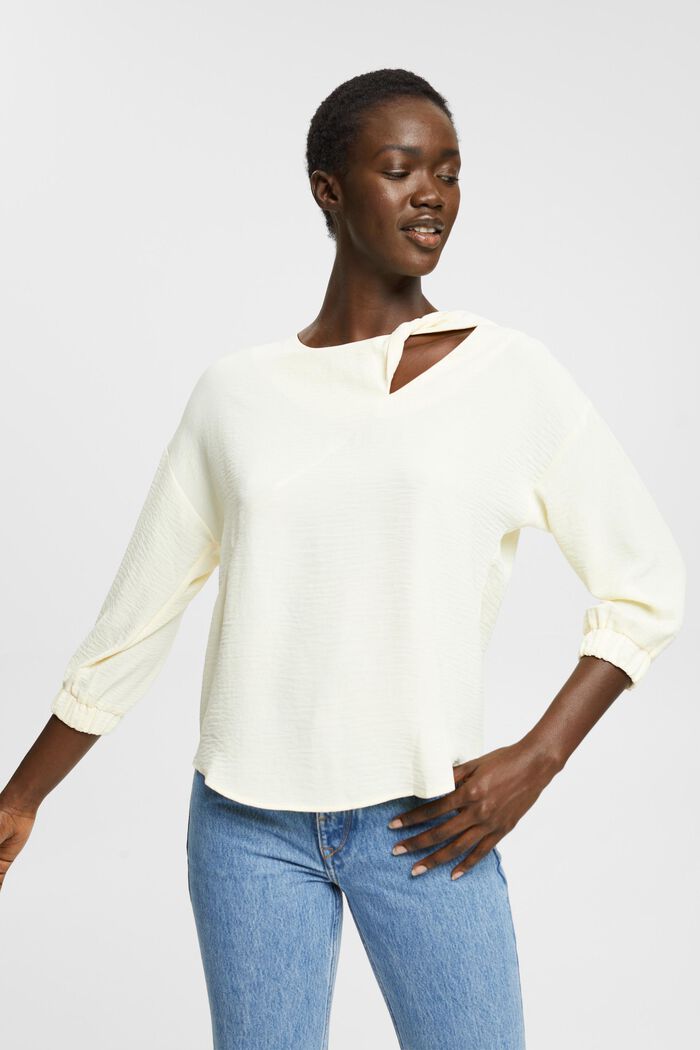 Bluse mit Cut-out-Detail