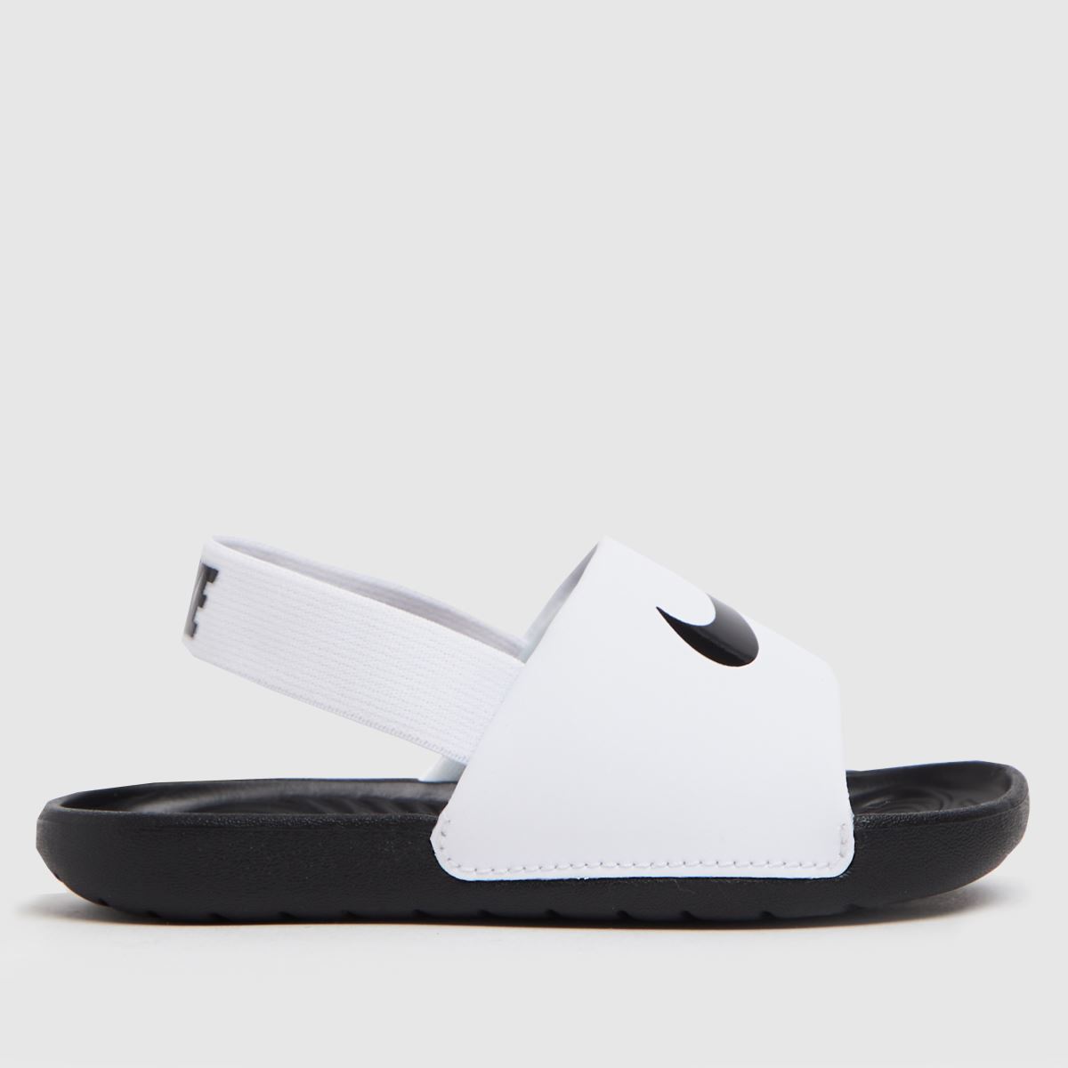 Nike vita och svarta Kawa-sandaler för småbarn