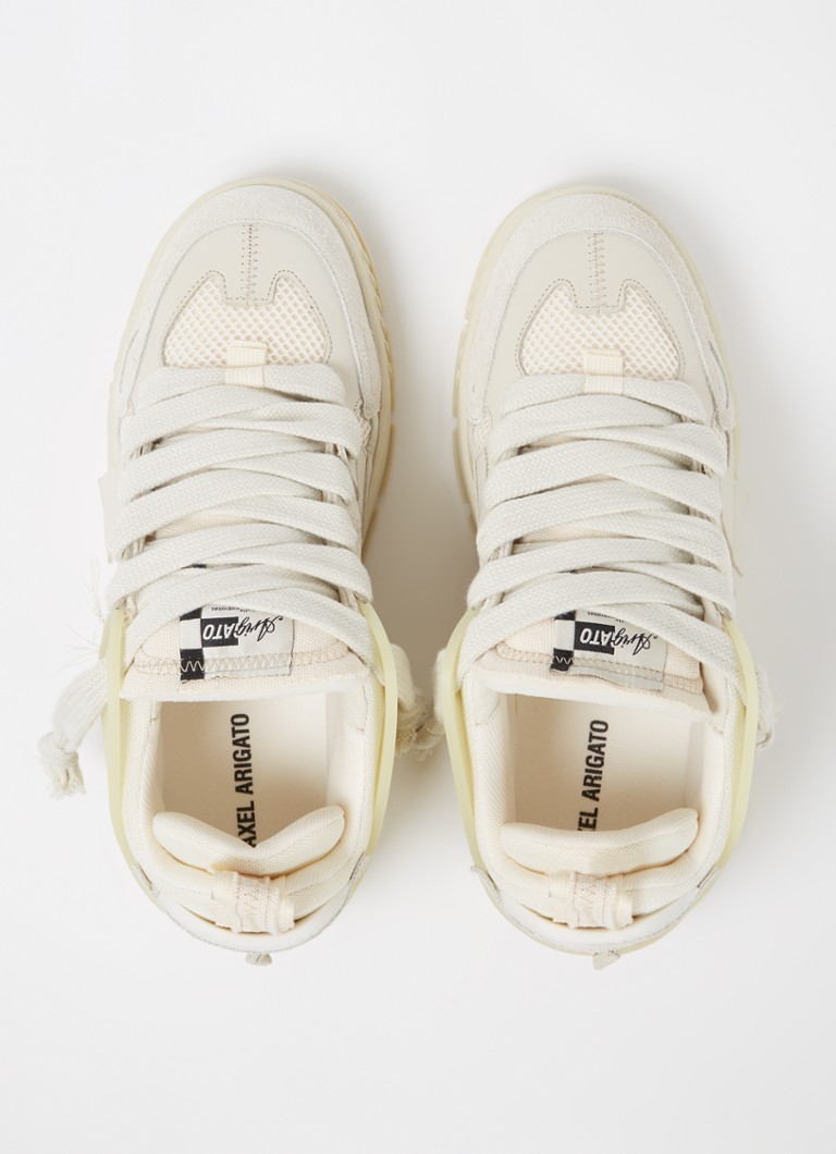 Axel Arigato  Area Patchwork sneaker met leren details