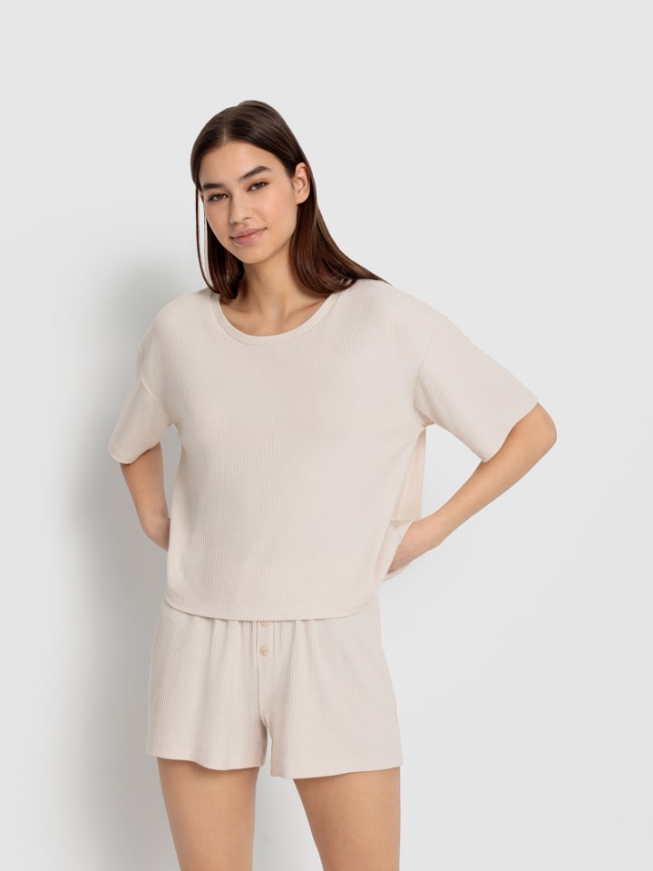 LSCN BY LASCANA Shorty in ecru günstig kaufen 44-46