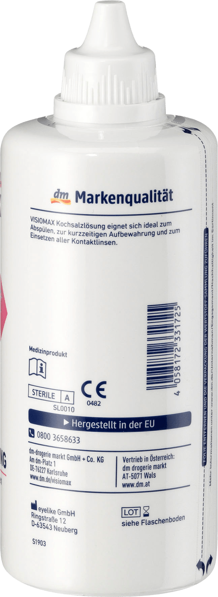 Kontaktlinsen-Pflegemittel Kochsalzlösung, 360 ml