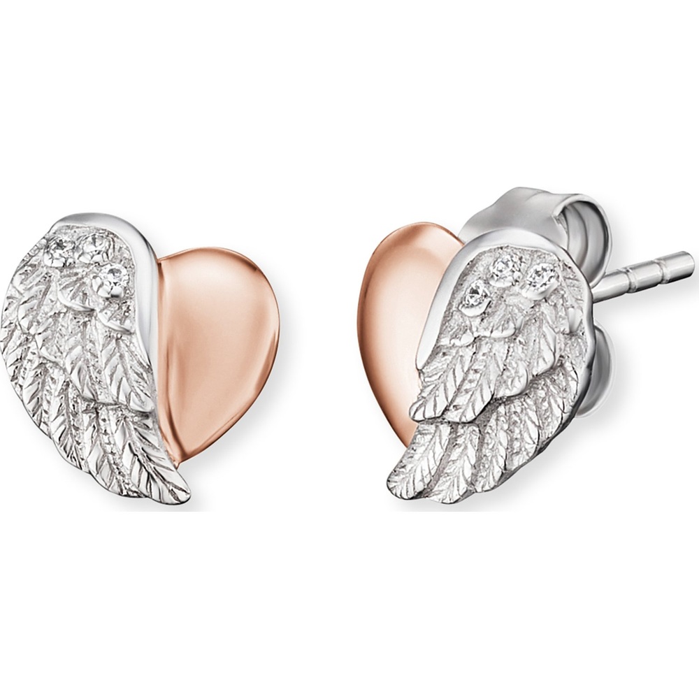 Engelsrufer Boucles d'oreilles à fermoir à poussette 925 Argent rhodié, Argent rhodié Boucles d'oreilles