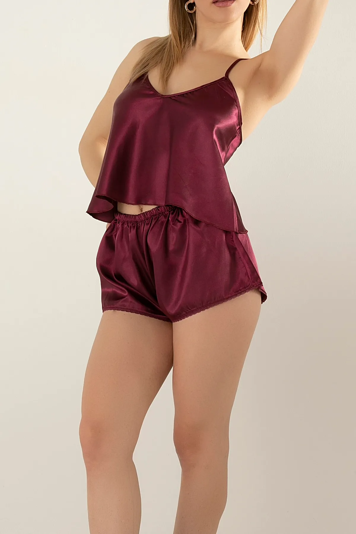 Doremi  Shorts-Set aus Satin mit verstellbaren Trägern