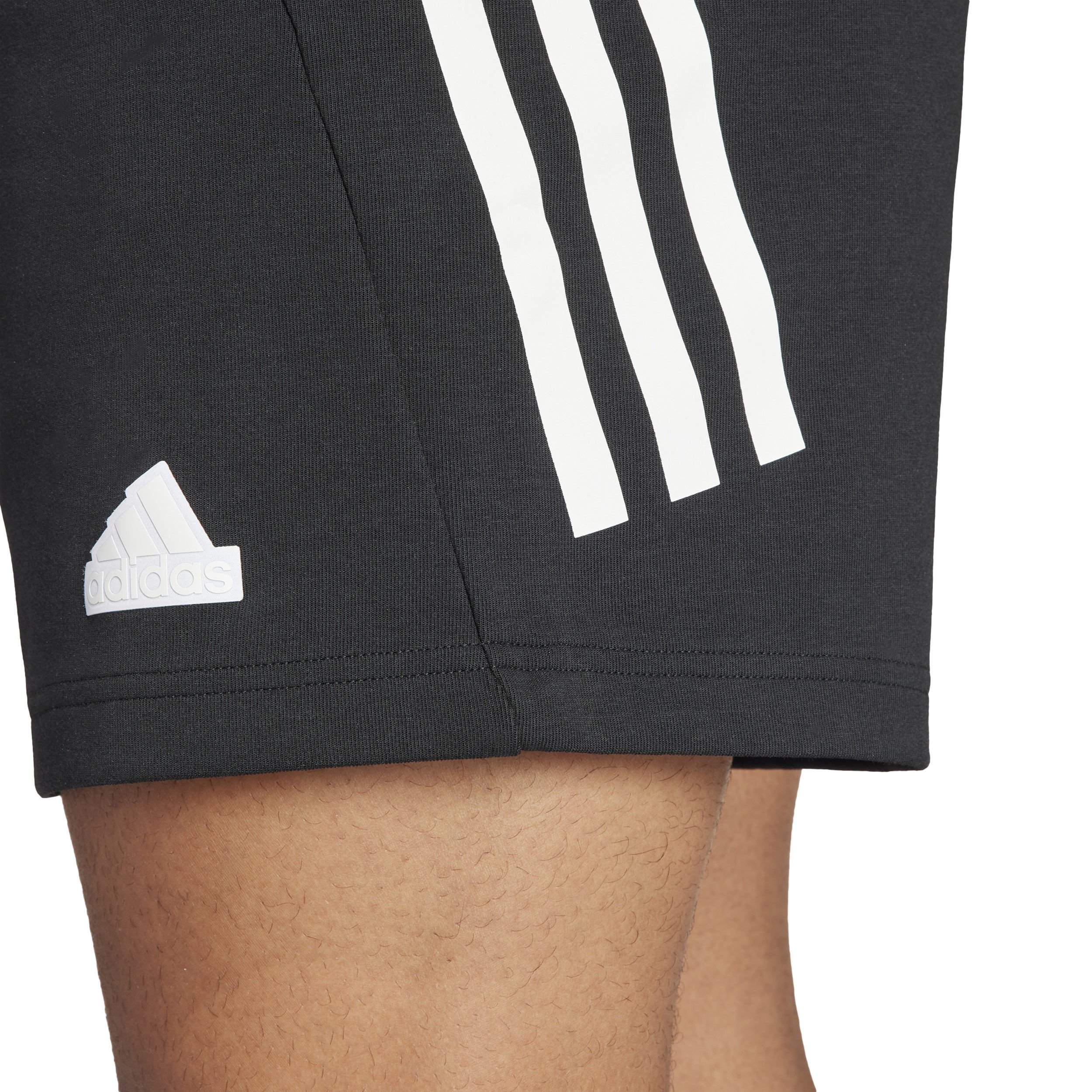 Future Icon 3 Stripes Shorts Herren - Schwarz, Weiß