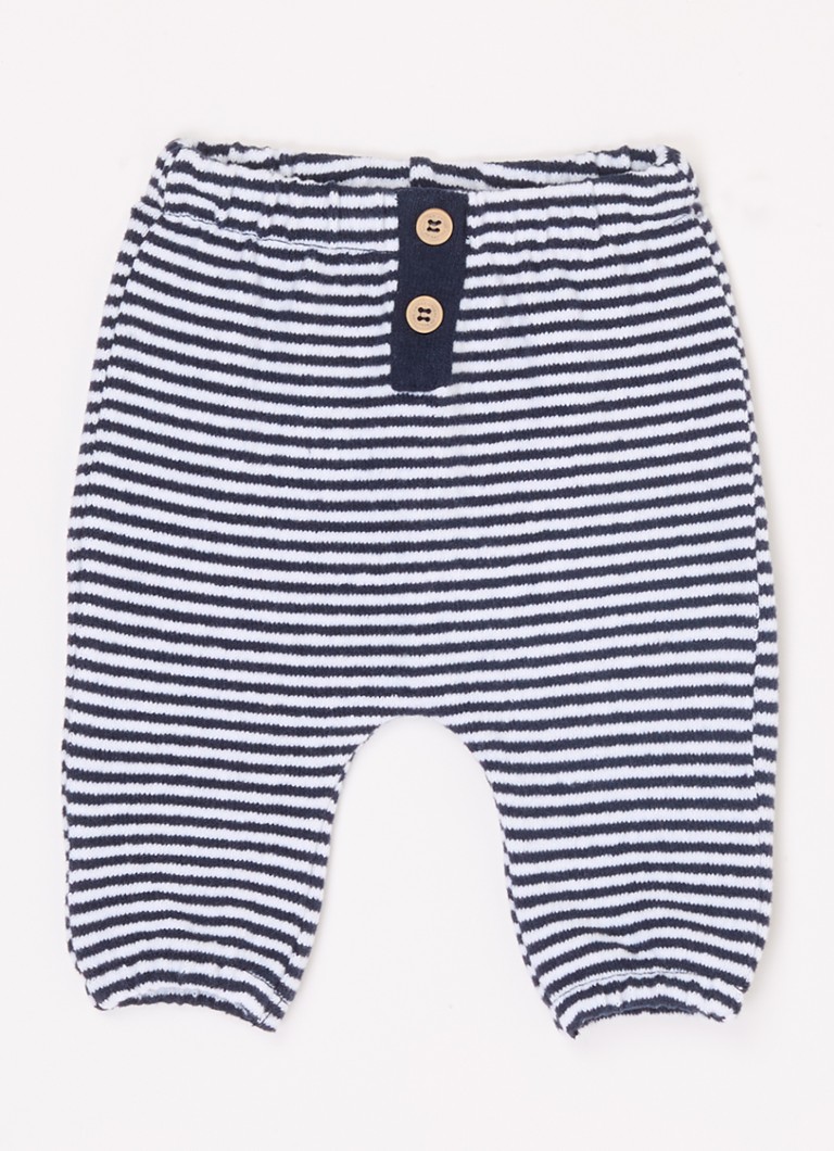 Benetton Fino pletene sužene dječje hlače s prugastim printom