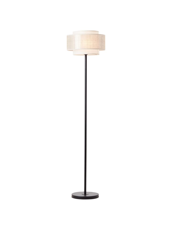 Brilliant Standleuchte, 1-flammig Odar ⌀ 36 cm in schwarz/beige günstig kaufen onesize