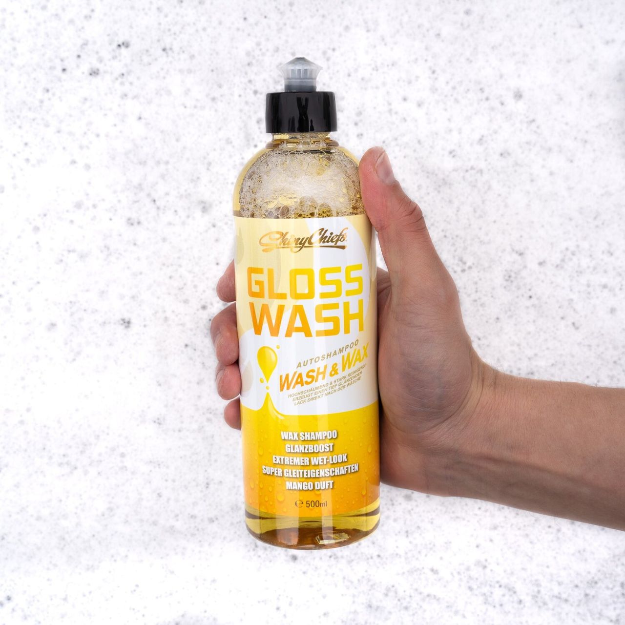 ShinyChiefs GLOSSWASH MANGO - WASH & WAX Mildes Autoshampoo 500ml