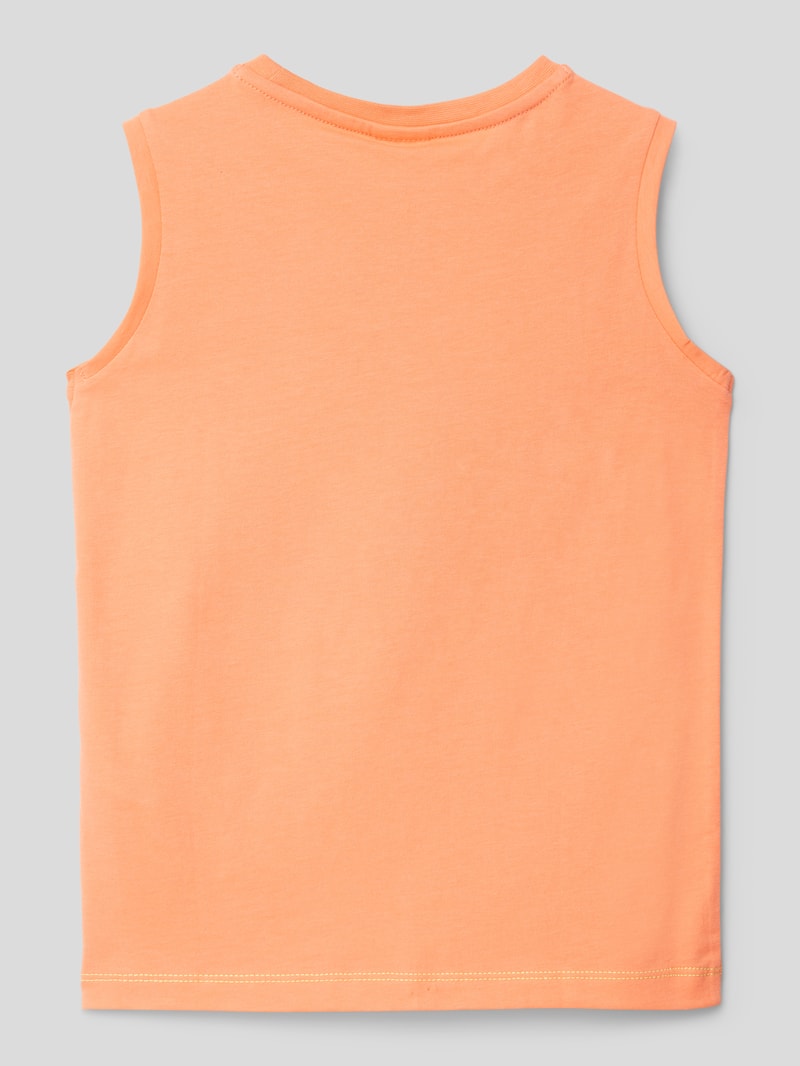 Tanktop mit Motiv-Print in orange