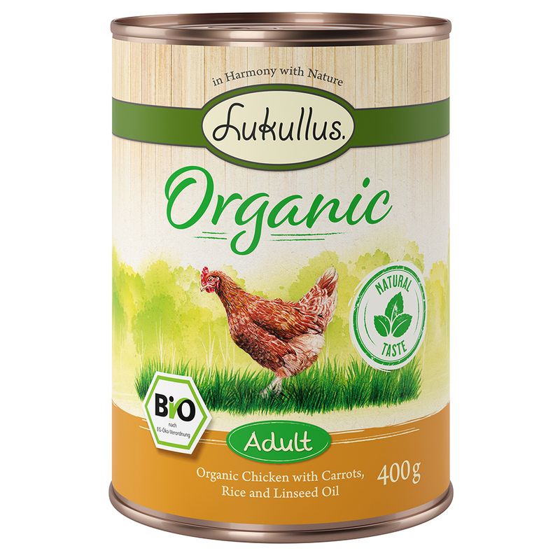 Sparpaket Lukullus Organic 24 x 400 g