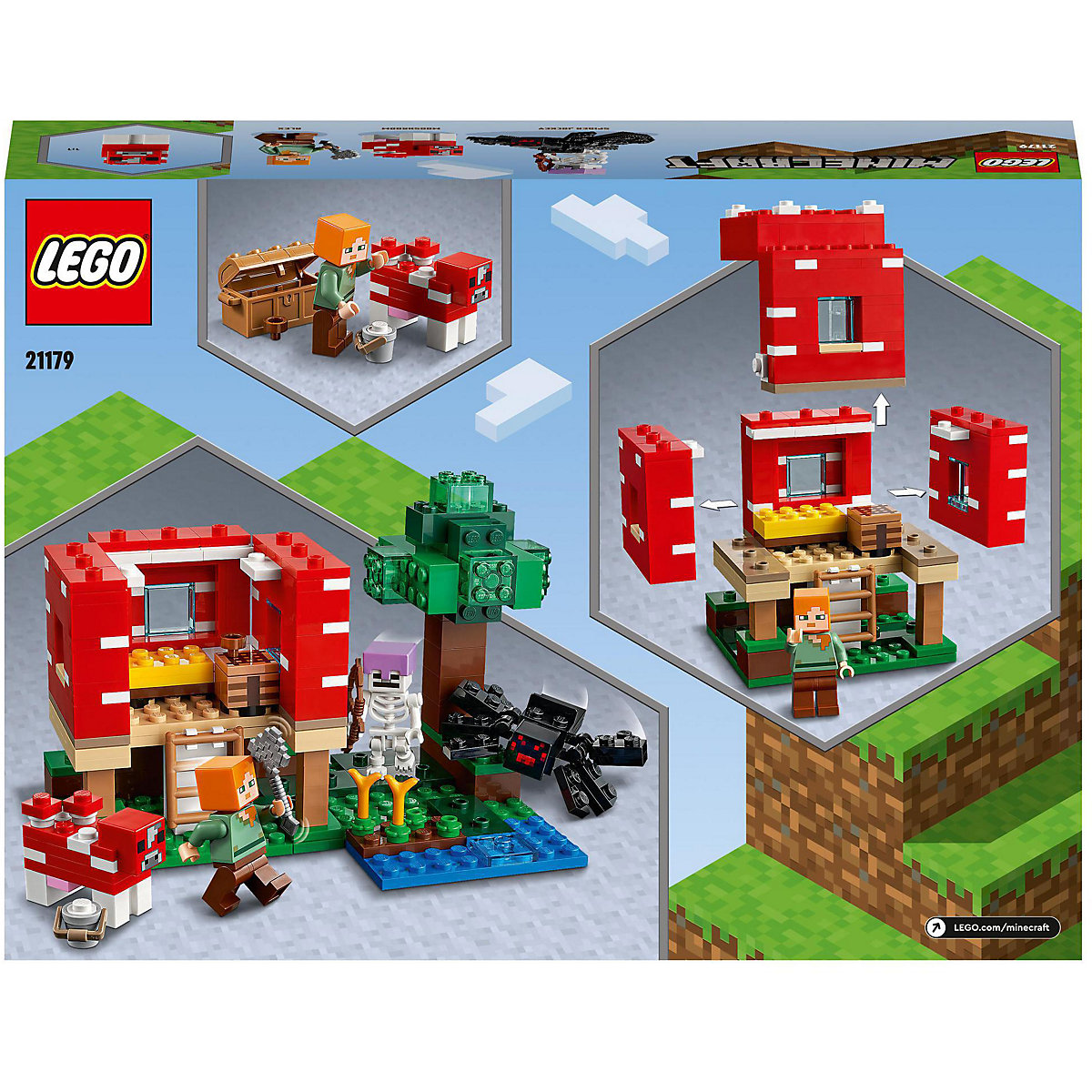 LEGO® Minecraft 21179 Das Pilzhaus