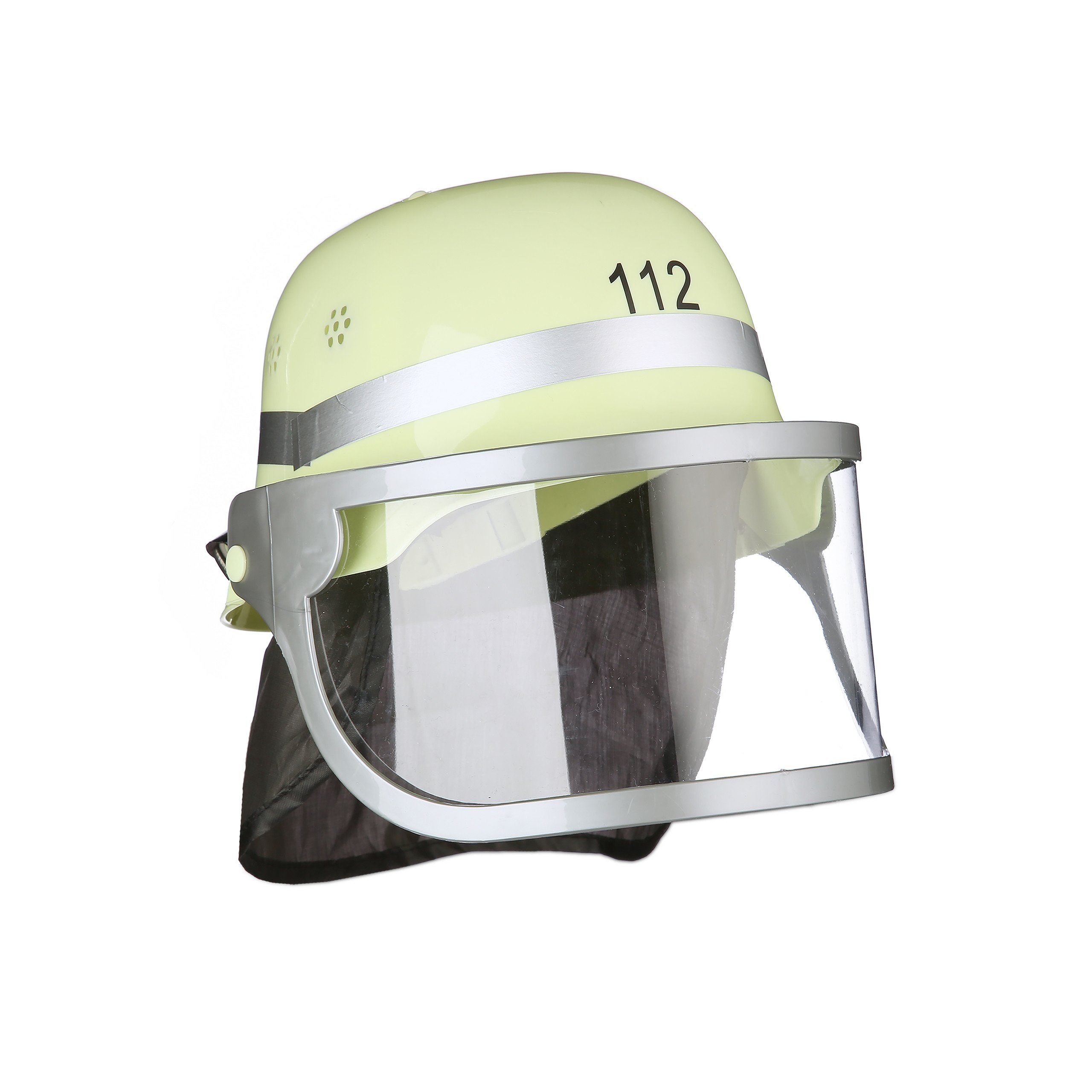 relaxdays Feuerwehrhelm Feuerwehrhelm Kinder mit Blaulicht