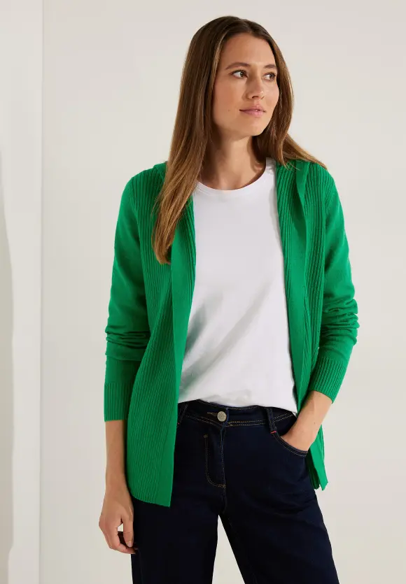 CECIL Strickjacke mit Kapuze