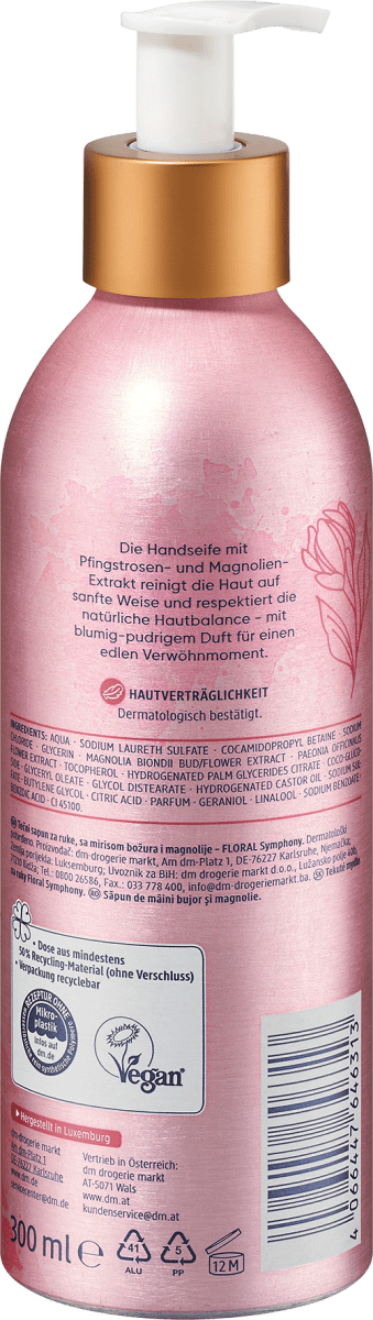 Handseife  Pfingstrose & Magnolie, 300 ml