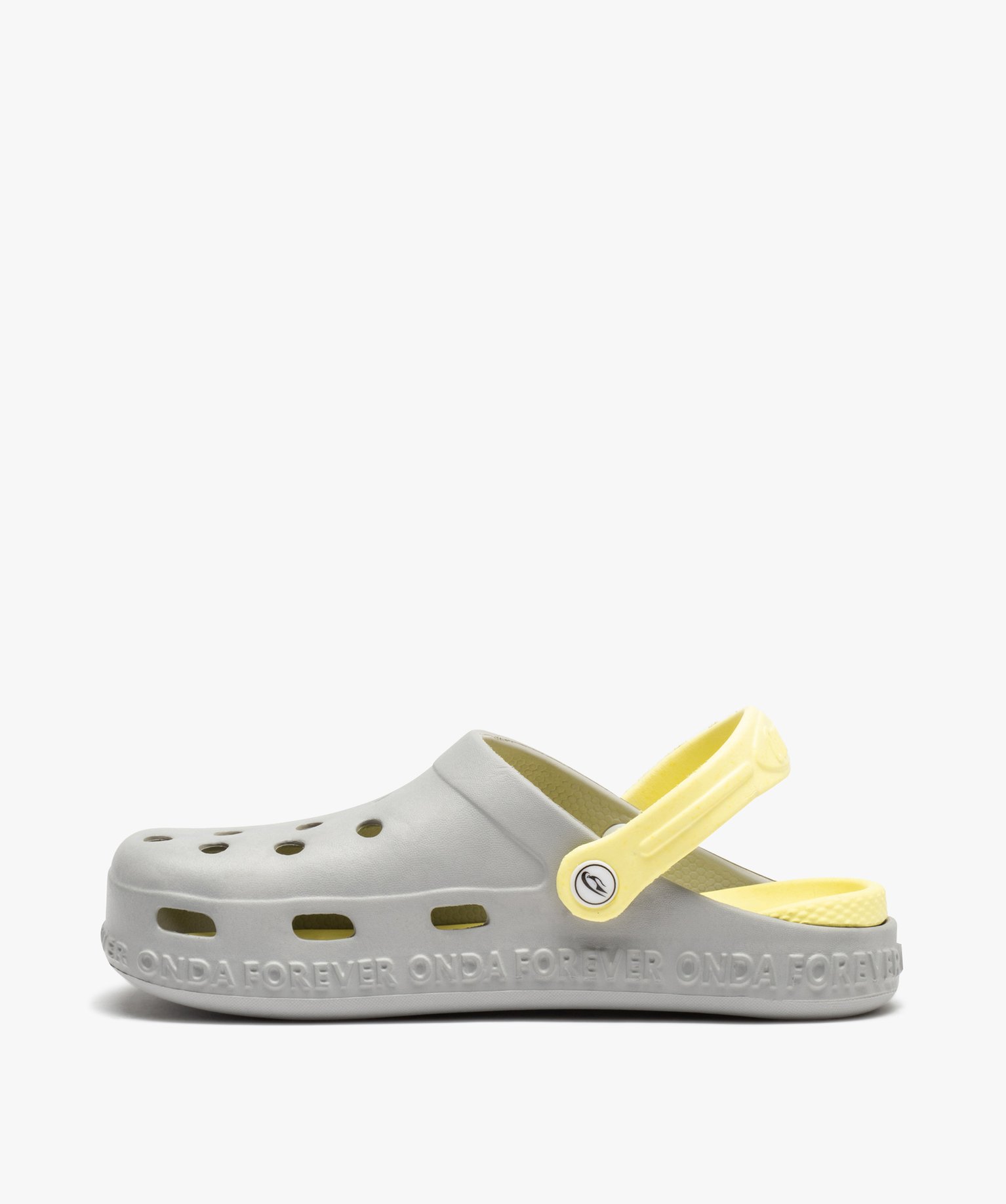 Mules de piscine Garçon style sabot et bicolores gris | GEMO
