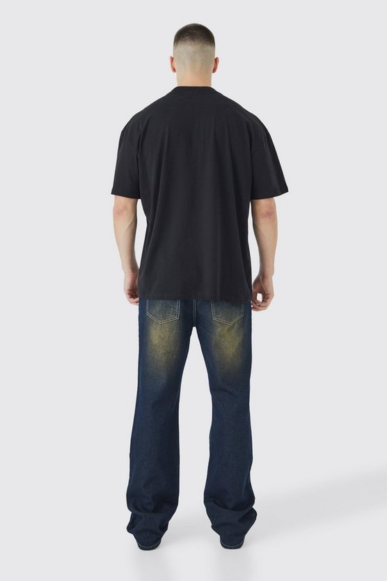 Tall Oversize T-Shirt mit Homme Love Yours Print