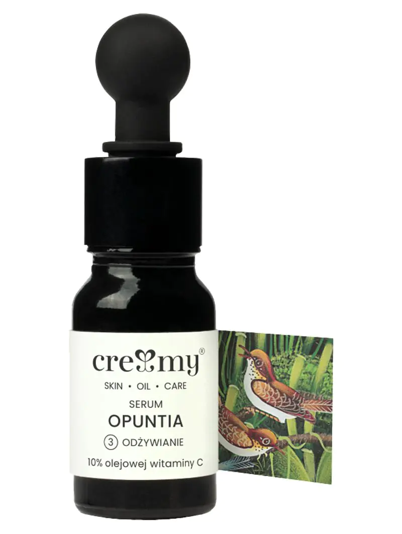 Kremasti serum za lice protiv starenja s uljem Opuntia i vitaminom C 10% 10 ml